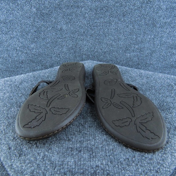 Born Concept Women Flip Flop Shoes Brown Synthetic Slip On Size 11‎ Medium - Picture 6 of 6